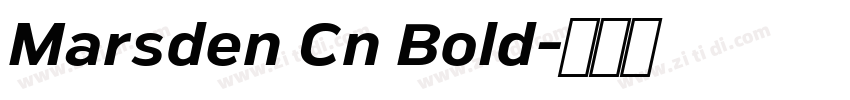Marsden Cn Bold字体转换